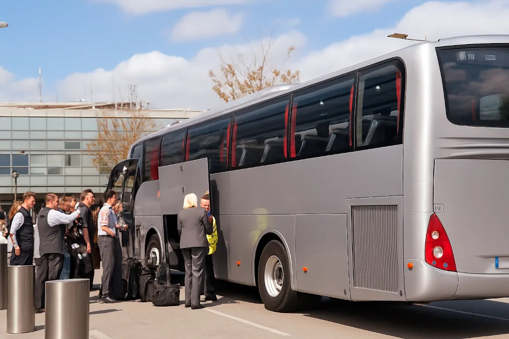 Minibus avec chauffeur à l'aéroport et Location de bus à l'aéroport en Europe