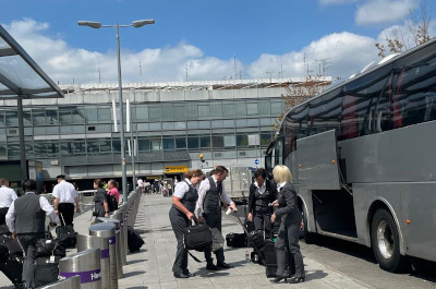 Event attendees transported by EBR's Coach hire in Alicante